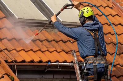 Démoussage et hydrofuge de toiture à Champoux