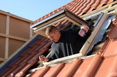 Pose de fenêtres de toit Velux à Champoux